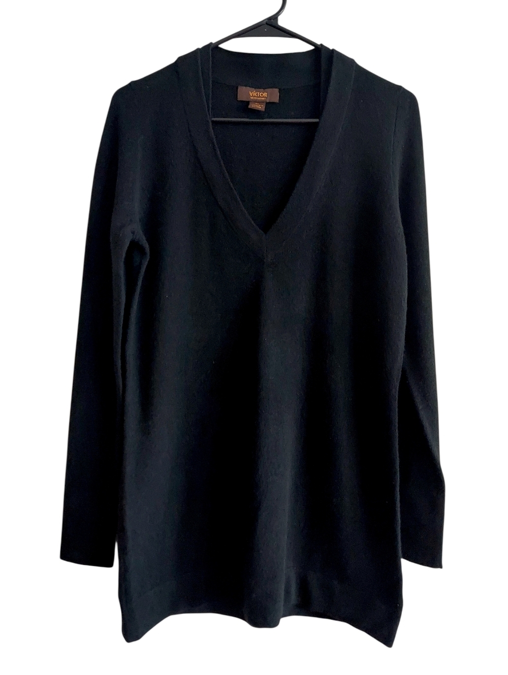 Victor Alfaro Black 100% Cashmere Sweater